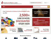 Tablet Screenshot of lawbooksforless.com